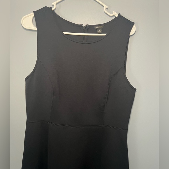 Ann Taylor Black ponte knit cotton Dress SZ 14P - Picture 2 of 5